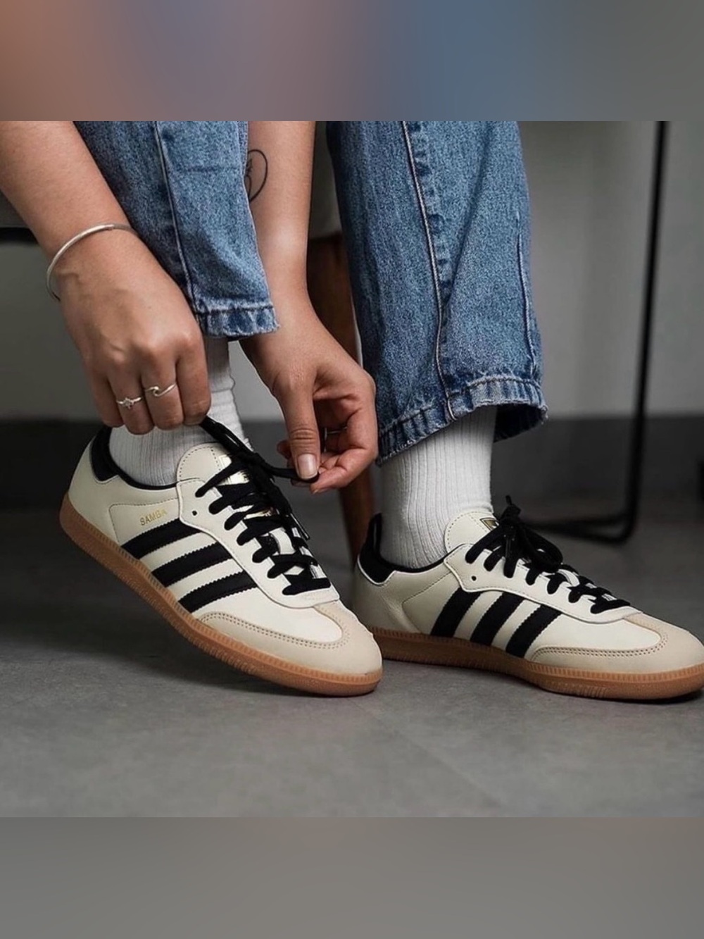 adidas Samba Cream Black Gum Women's Sneakers